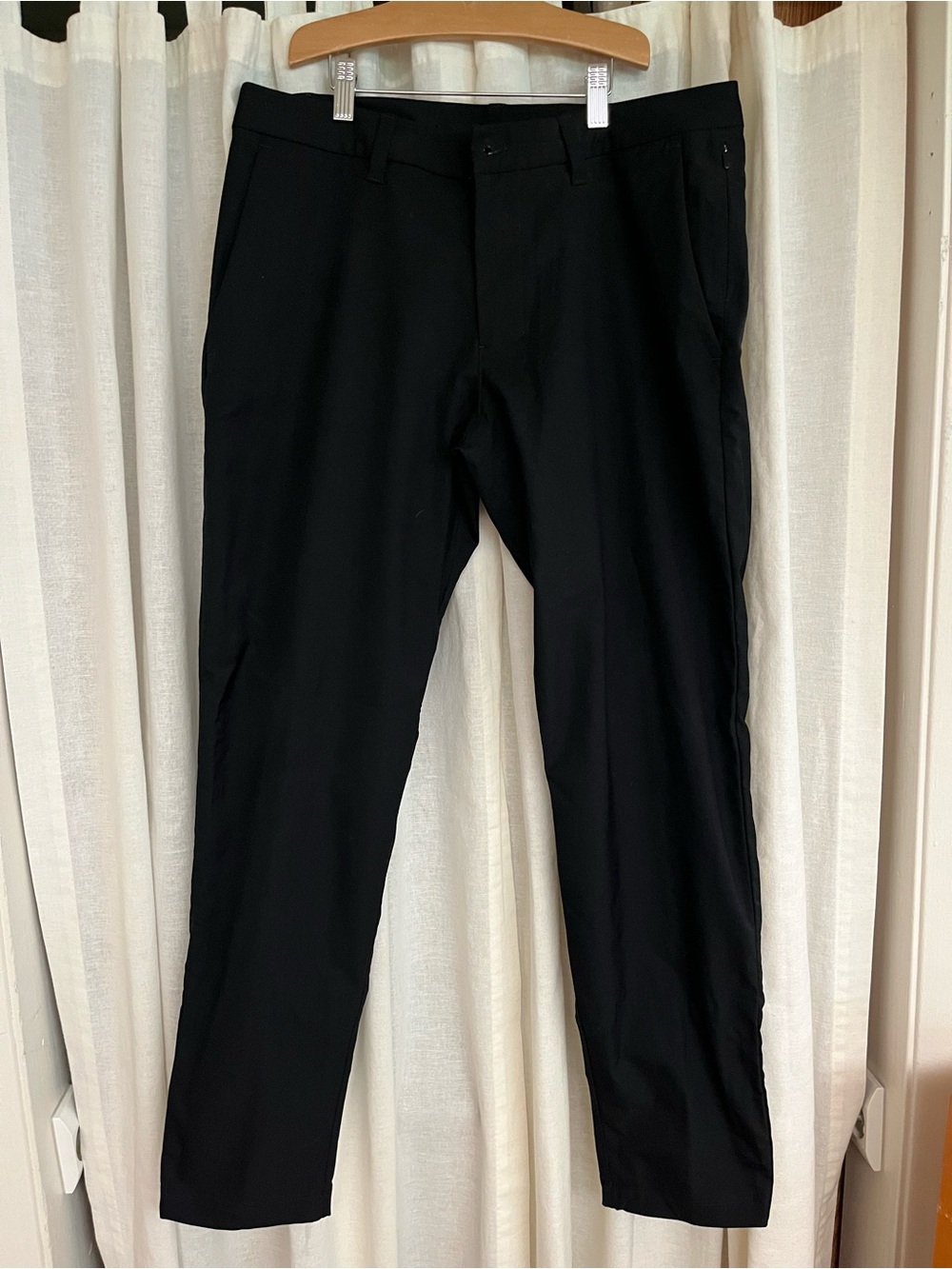 lululemon athletica Men's Black Dress Pants - Tailored Straight